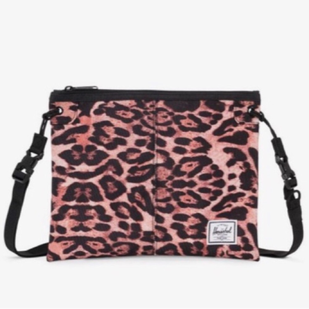 Herschel Supply Co leopard print Alder bag